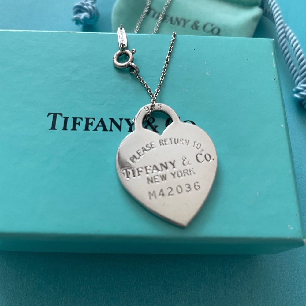 Tiffany & Co. Silver Heart Pendant Necklace